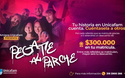 ¡Pégate al parche! Y obtén un descuento en tu matrícula!