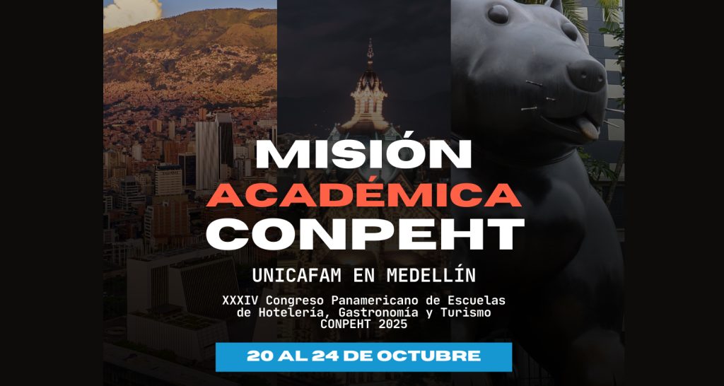 Misión Académica CONPEHT 2025: ¡Lleva tu carrera a otro nivel en Medellín! Misión Académica CONPEHT 2025: ¡Lleva tu carrera a otro nivel en Medellín!