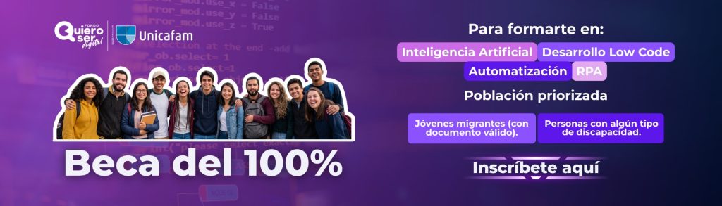 CONECTA+ DIGITAL: Formación gratuita y ruta de empleo en Bogotá, con prioridad para jóvenes migrantes y personas con discapacidad CONECTA+ DIGITAL: Formación gratuita y ruta de empleo en Bogotá, con prioridad para jóvenes migrantes y personas con discapacidad